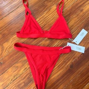 Red hot bikini from Tobi